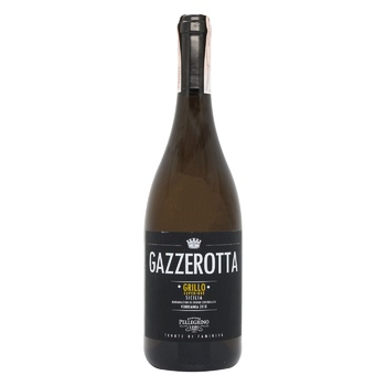 Вино Cantine Pellegrino Gazzerotta Grillo біле сухе 14% 0,75л - купити, ціни на WINETIME - фото 1