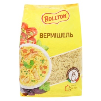 Макаронные изделия Rollton Вермишель 400г - купить, цены на ULTRAMARKET - фото 1