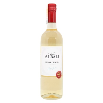 Вино Vina Albali Pinot Grigio белое сухое 12% 0,75л - купить, цены на WINETIME - фото 1