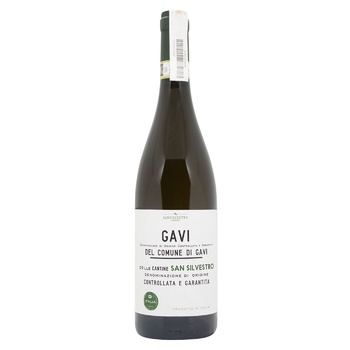 Вино Sansilvestro Gavi del Comune di Gavi DOCG белое сухое 12,5% 0,75л - купить, цены на WINETIME - фото 1