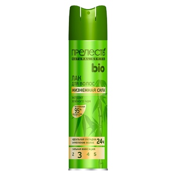 Prelest Bio Strong Hold Hairspray with Green Tea  210ml - buy, prices for Tavria V - photo 1