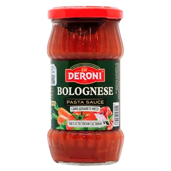 Deroni Bolognese Pasta Souce 310g - buy, prices for EKO Market - photo 1