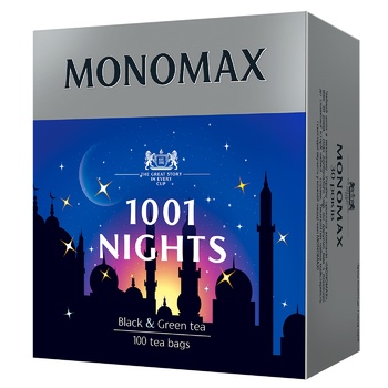 Monomax Black and Green Tea 1001 Nights 100pcsх1.5g - buy, prices for Auchan - photo 2