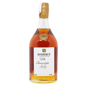 Коньяк Godet Petite Champagne 1970 40% 0,7л - купити, ціни на WINETIME - фото 2