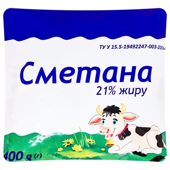 Сметана Вівальді 21% 400г