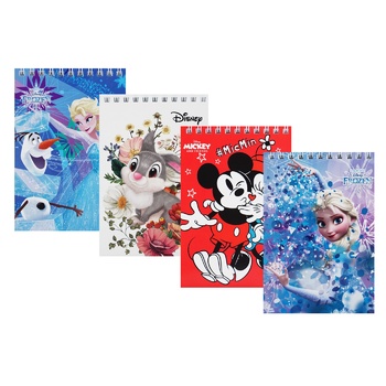 Tetrada Disney A6 Checkered Notebook on Spring 48 sheets - buy, prices for EKO Market - photo 1