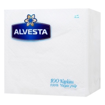 Alvesta 1-ply Napkins 30х30cm 100pcs - buy, prices for - photo 1