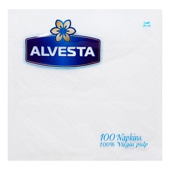 Салфетки Alvesta однослойные 30х30см 100шт - купить, цены на ЕКО Маркет - фото 2