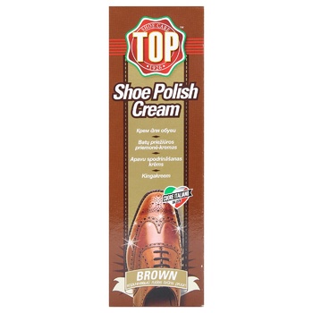 TOP Brown Cream For Shoes 50ml - buy, prices for MegaMarket - photo 2