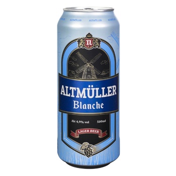 Пиво AltMüller Blanche 4,9% 0,42л - купить, цены на - фото 1