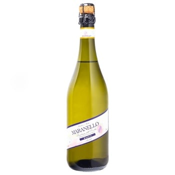 Maranello Lambrusco Bianco Amabile Emilia White Semi-Sweet Sparkling Wine 8% 0.75l - buy, prices for MegaMarket - photo 1