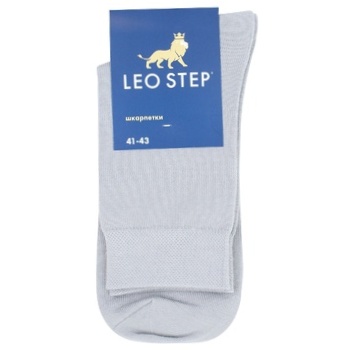 Шкарпетки Leo Step класичні сірі 27р - купити, ціни на ULTRAMARKET - фото 1