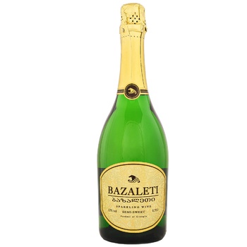 Bazaleti White Semi-sweet Sparkling Wine 12% 0.75l - buy, prices for NOVUS - photo 2