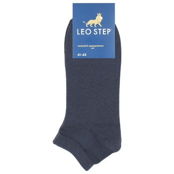 Leo Step Short Classic Dark Gray Socks 27s - buy, prices for MegaMarket - photo 1