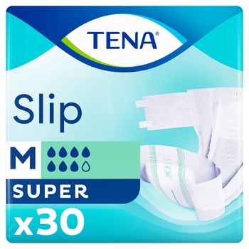 Подгузники Tena Slip Super Medium для взрослых 30шт