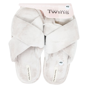 Twins HS-VL Women's Velor Home Slippers s.40 - buy, prices for Vostorg - photo 1