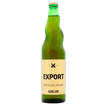 Welde Kurpfalz Premium Export Light Filtered Beer 5.6% 0.5l - buy, prices for WINETIME - photo 1