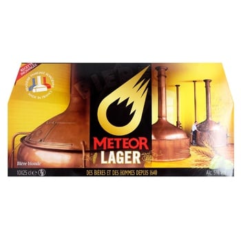 Пиво Meteor Lager Pack 5% 10шт 250мл - купити, ціни на WINETIME - фото 2