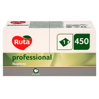 Серветки Ruta Professional одношарові білі 450арк