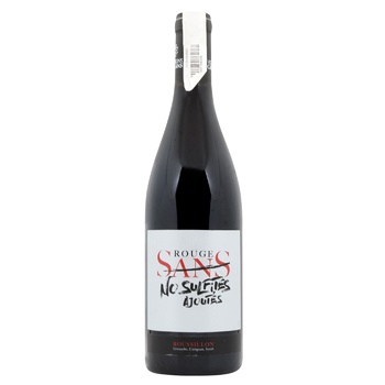 Vignerons Catalans Rouge Sans Cotes du Roussillon AOP Red Dry Wine 14.5% 0.75l - buy, prices for WINETIME - photo 1