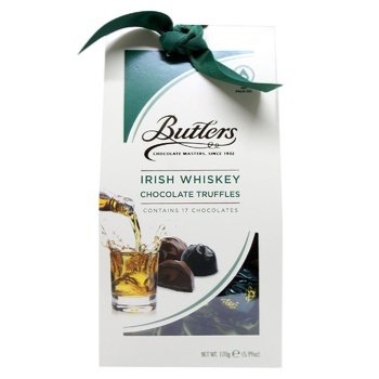 Трюфелі Butlers Irish Whiskey з молочного та чорного шоколаду 170г - купити, ціни на WINETIME - фото 2