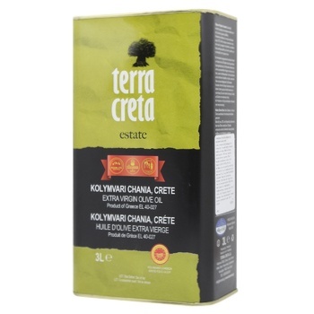 Олія оливкова Terra Creta Estate Extra Virgin Pdo Колімварі 3л - купити, ціни на WINETIME - фото 2