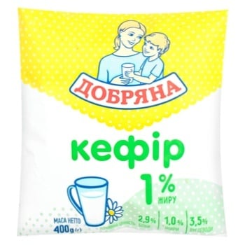 Кефір Добряна 1% 400г