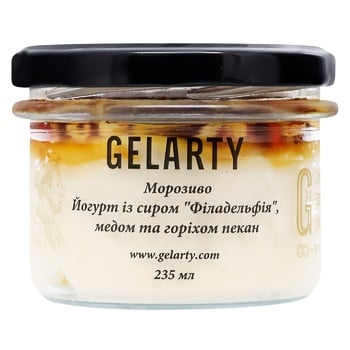 Gelarty Yogurt Ice Cream with Philadelphia Cheese, Honey and Pecans 235ml - buy, prices for COSMOS - photo 1