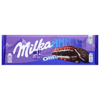 Шоколад молочний Milka зі шматочками печива Oreo 300г - купити, ціни на Grono - фото 2
