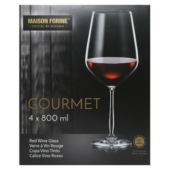 Набір бокалів Maison Forine Gourmet для червоного вина 4шт 800мл - купити, ціни на WINETIME - фото 2