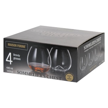 Maison Forine Stemless Brandy Glasses 4pcs 440ml - buy, prices for WINETIME - photo 1