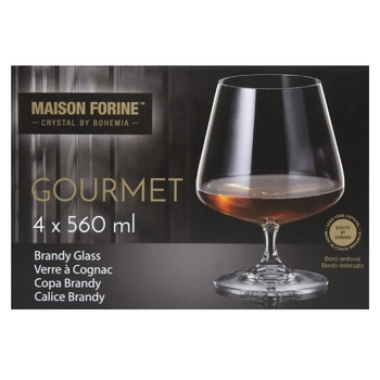 Набір бокалів Maison Forine Gourmet для бренді 4шт 560мл - купити, ціни на WINETIME - фото 2