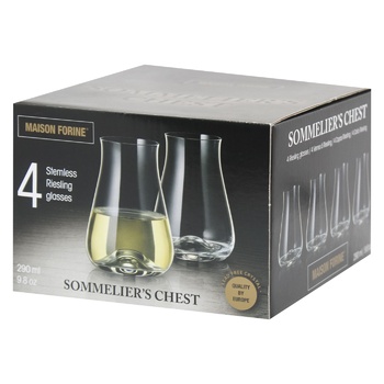 Maison Forine Stemless Riesling Wine Glasses 4pcs 290ml - buy, prices for WINETIME - photo 1