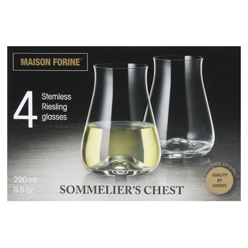 Набір бокалів Maison Forine Stemless Riesling для вина 4шт 290мл - купити, ціни на WINETIME - фото 2