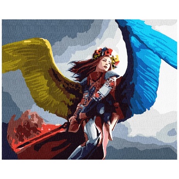 Картина по номерам Идейка Украинская защитница 40*50см - купить, цены на - фото 2