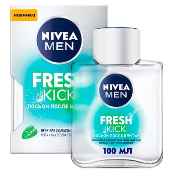 Лосьон после бритья Nivea Fresh Kick 100мл - купить, цены на МегаМаркет - фото 1