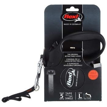 Flexi Standard 2 Black Leash-roulette up to 50kg 5m - buy, prices for - photo 1