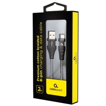 Кабель Cablexpert Lightning Cc-Usb2b-Amlm 2м - купить, цены на Auchan - фото 1