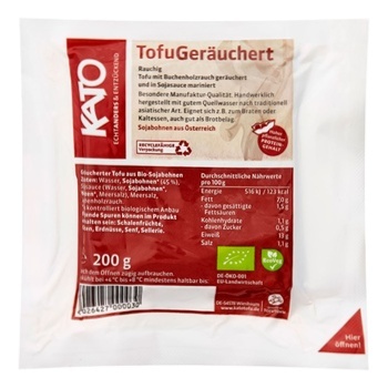 Kato Organic Smoked Tofu 200g - buy, prices for WINETIME - photo 1