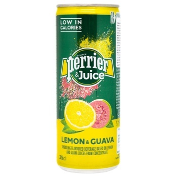 Напій Perrier Lemon-Guava з/б 0.25л х24