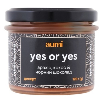 Aumi Yes Or Yes Peanut-Chocolate Dessert 120g - buy, prices for WINETIME - photo 1