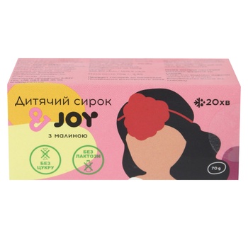 Сирок &JOY Дитячий з малиною 70г