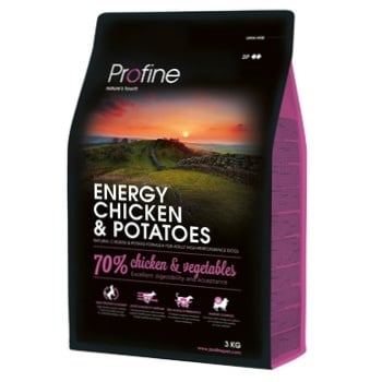 Profine Energy Dry Food with Chicken and Potatoes for Active Dogs of All Breeds 3kg - buy, prices for Auchan - photo 1