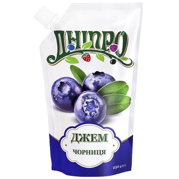 Dnepr Blueberry Jam 250g - buy, prices for Auchan - photo 1