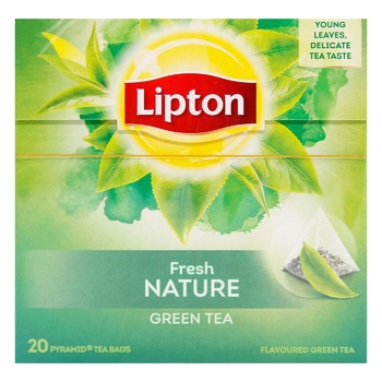 Чай зеленый Lipton Fresh Nature в пакетиках 1,4г х 20шт - купить, цены на - фото 3