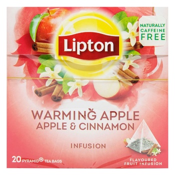 Чай фруктовый Lipton Warming Apple яблоко и корица в пакетиках 20шт - купить, цены на - фото 3