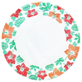 Unipak Colored Paper Plate 230mm 6pcs - buy, prices for Auchan - photo 1