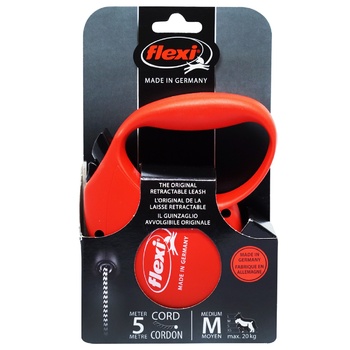 Flexi Standard Grocery Red Leash-roulette M up to 20kg 5m - buy, prices for Auchan - photo 1