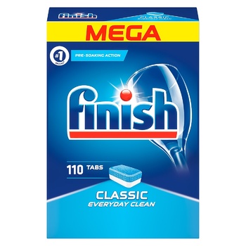 Таблетки Finish Classic для посудомоечных машин 110шт - купить, цены на МегаМаркет - фото 1