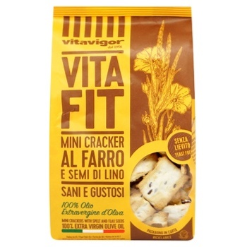 Vitavigor Mini Cracker with Spelt and Flax Seeds 150g - buy, prices for WINETIME - photo 2